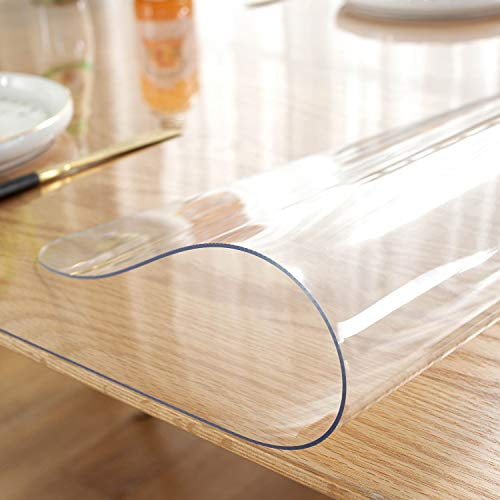 Clear Table Cover Protector for Dining Room Table Clear Table Cloth Table Pad 